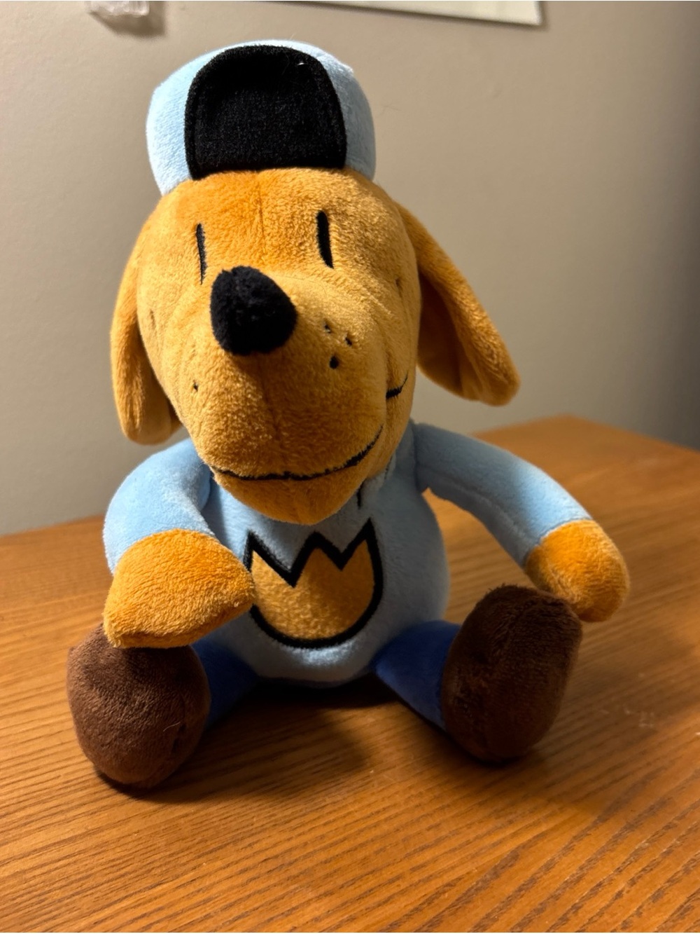 Dog man stuffed animal scholastic book companion
